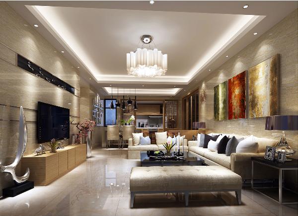 永利中国大理石瓷砖黄洞石KYP8021瓷砖客厅效果图