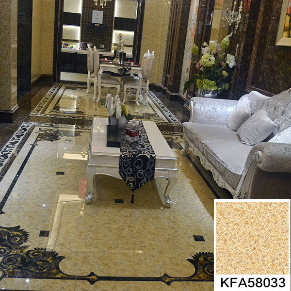 永利中国2.0厚微晶石：丁香黄玉KFA58033效果图