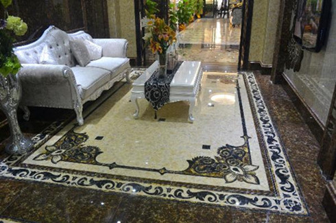 永利中国2.0厚微晶石：浅金啡KFB88012效果图