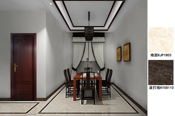 永利中国瓷砖应用效果：徐州开元翡翠湾G户型装修效果鉴赏