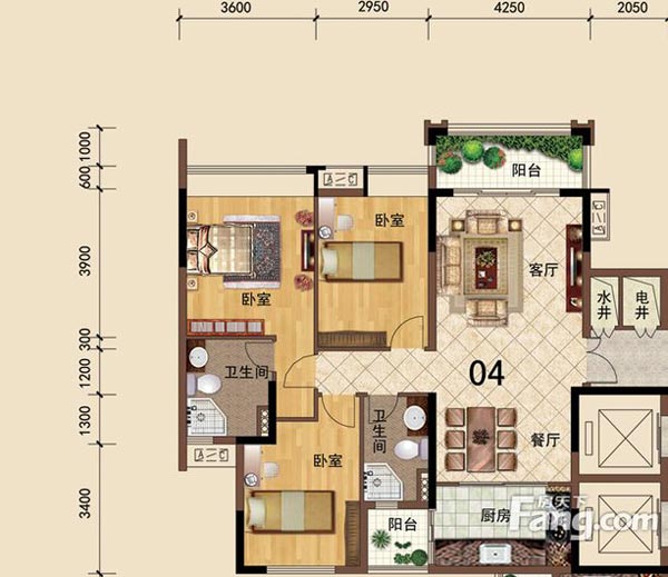 永利中国家装：佛山大沥碧桂园华府106㎡简约现代装修效果鉴赏