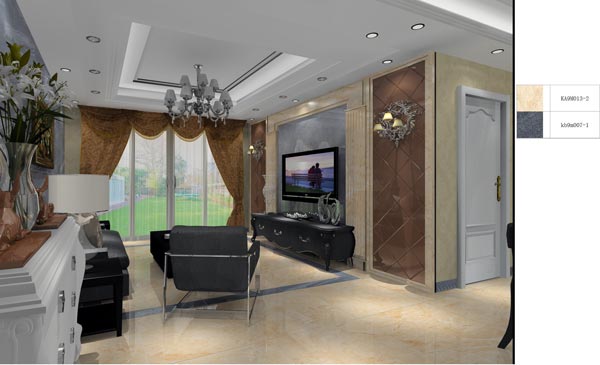 永利中国家装：井冈山协调家园安顿小区130㎡欧式气概装修鉴赏