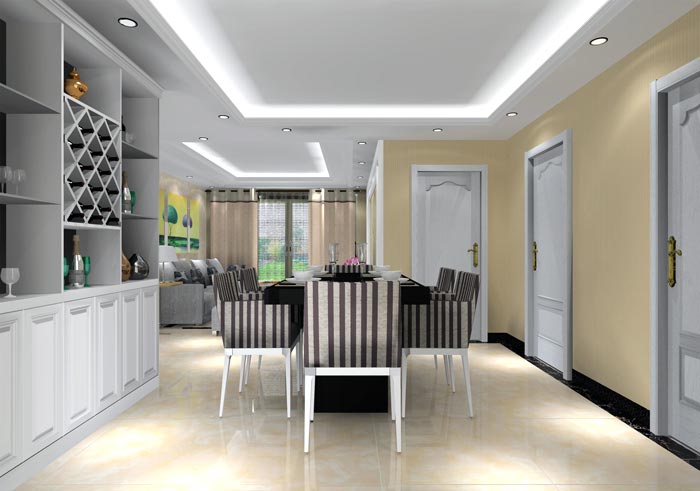 永利中国家装：井冈山协调家园安顿小区130㎡现代气概装修鉴赏