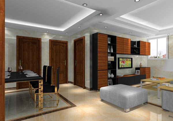 永利中国家装：井冈山协调家园安顿小区130㎡简约气概装修鉴赏