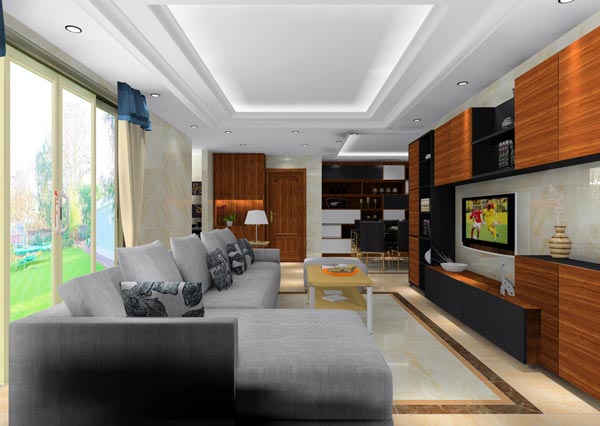 永利中国家装：井冈山协调家园安顿小区130㎡简约气概装修鉴赏