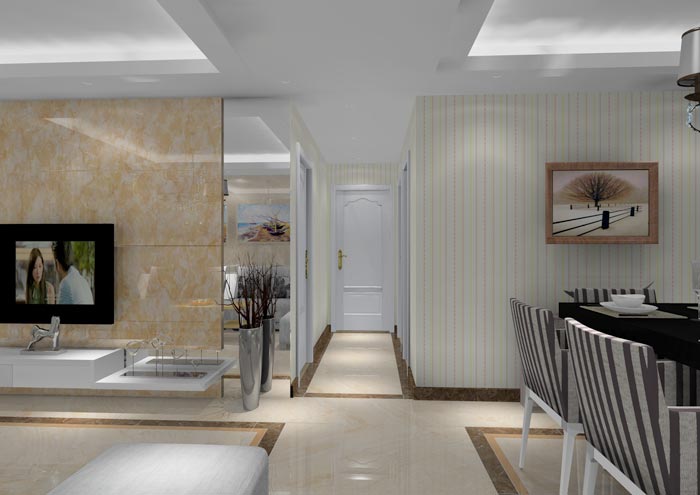 永利中国家装：佛山狮山上林苑91㎡简约气概装修鉴赏