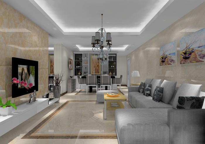 永利中国家装：佛山狮山上林苑91㎡简约气概装修鉴赏