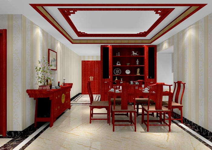 永利中国家装：佛山佛山容桂颐澳花园112㎡的中式气概装修鉴赏