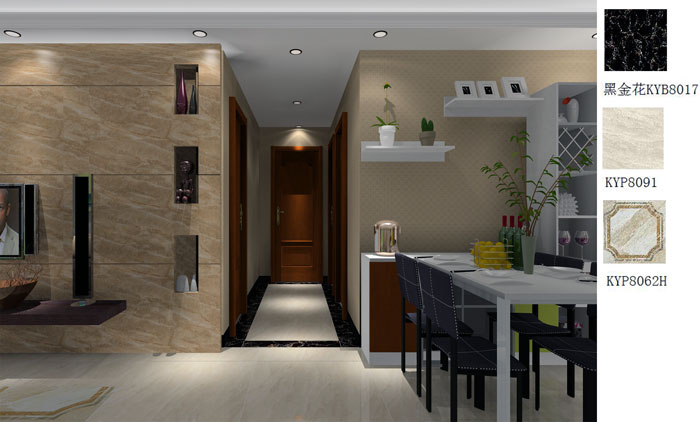 永利中国家装：佛山禅城怡翠晋盛花园91㎡的现代气概装修鉴赏