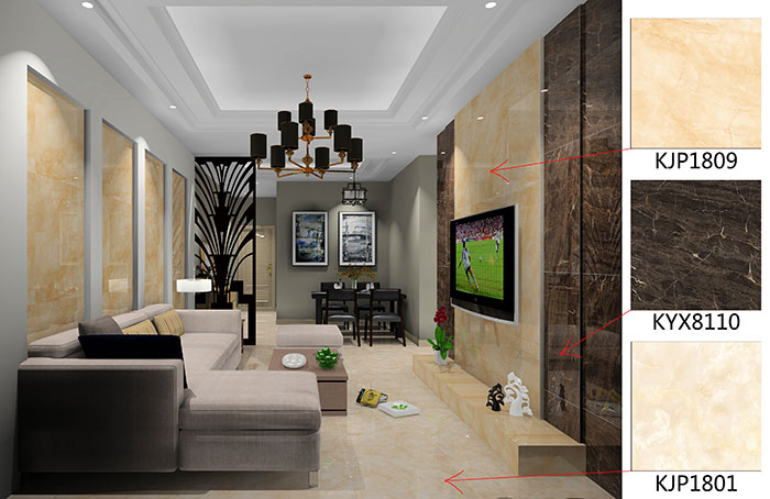 佛山美的花湾城装修案例客厅效果图