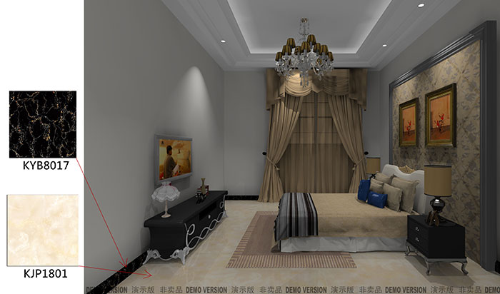 依云天汇装修案例卧室效果图